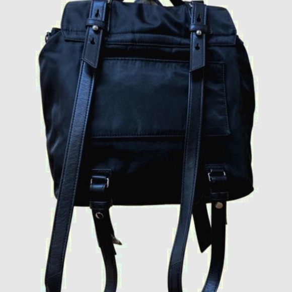 All Saints Sid Nylon Convertible Black Backpack - Picture 2 of 5